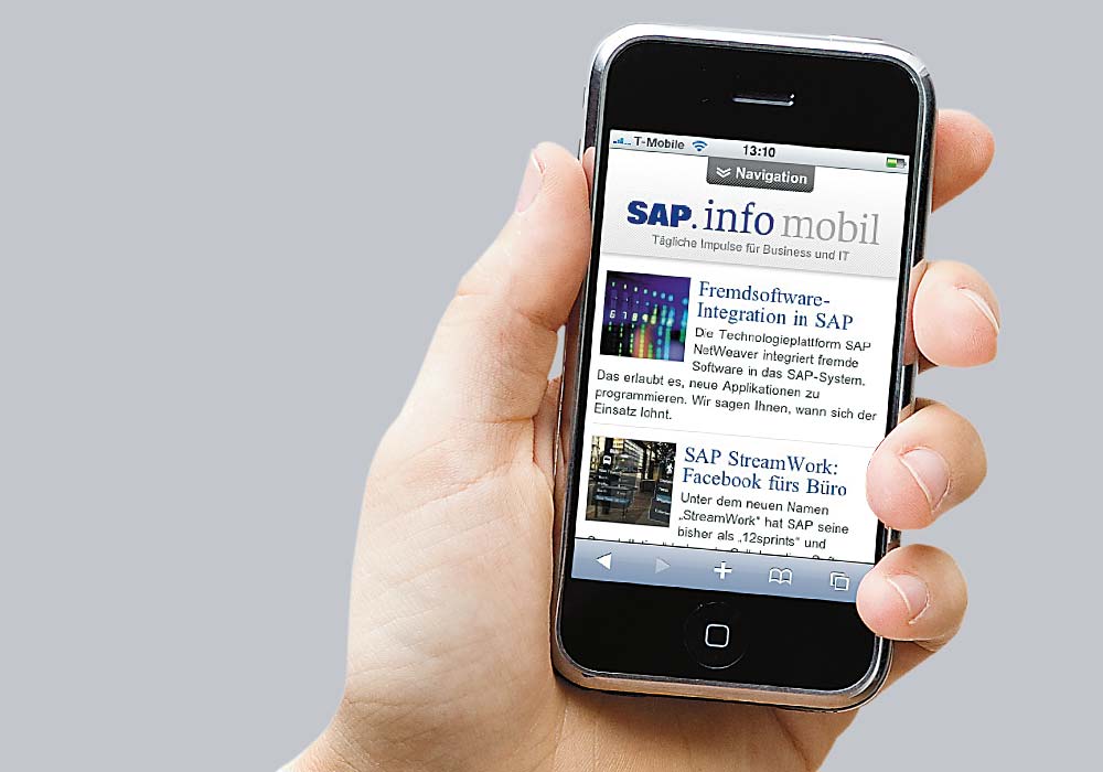 SAP mobile website